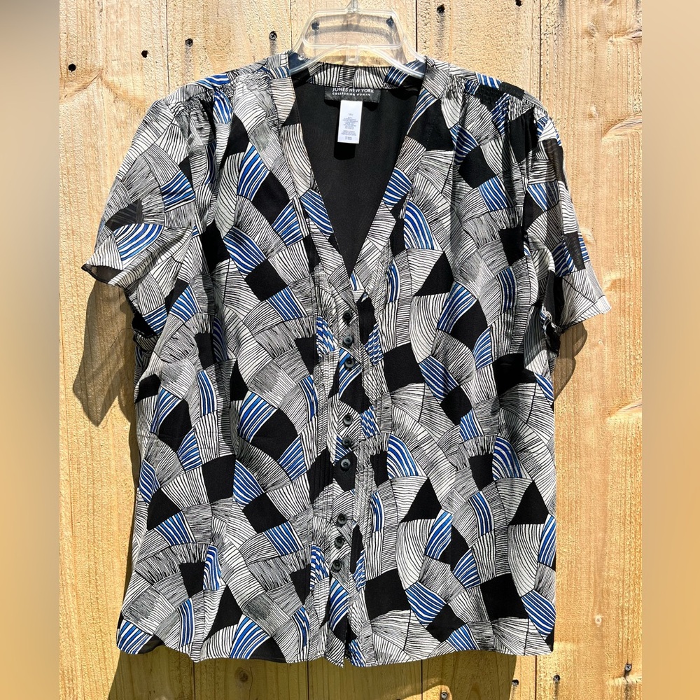 Jones New York Collection Women Abstract Blouse